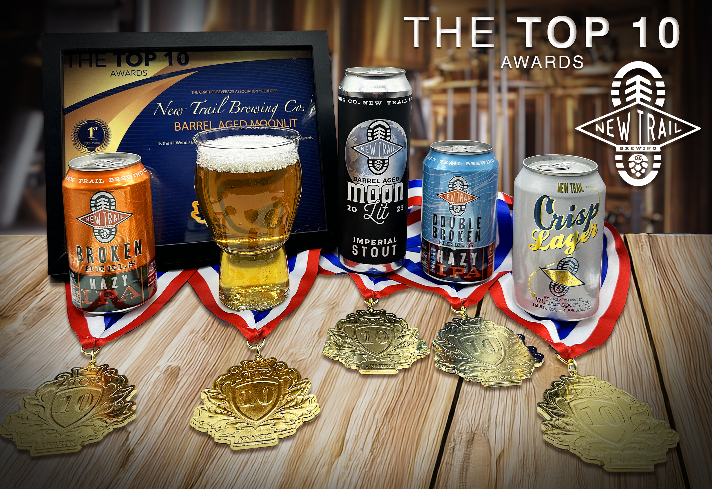 The Top 10 Awards Grand Champion 2024 - New Trail Brewing Company